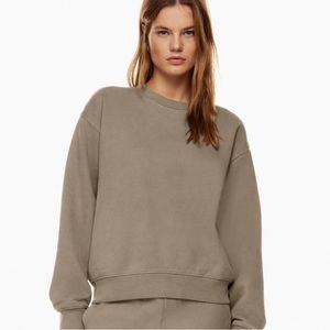 TNA cozy fleece perfect crew sweatshirt